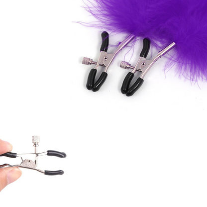 Fluffy Nipple Clips